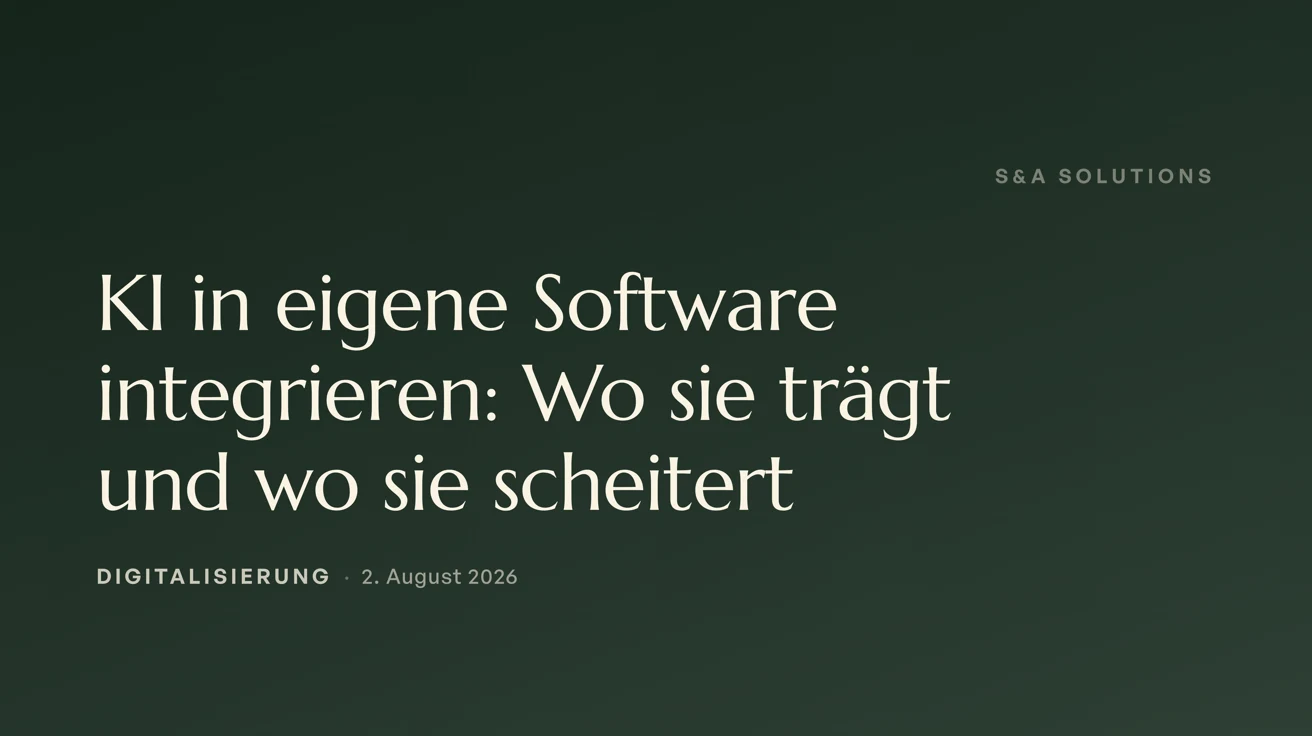 Abstrakte Weiche aus geordneten und ungeordneten Linien als Sinnbild für die Trennung geeigneter und ungeeigneter KI-Aufgaben