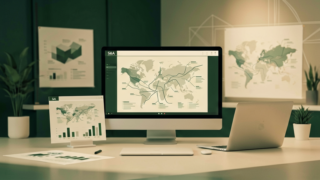 Abstrakte Planung eines SaaS MVP mit Produktstrategie und Softwarearchitektur
