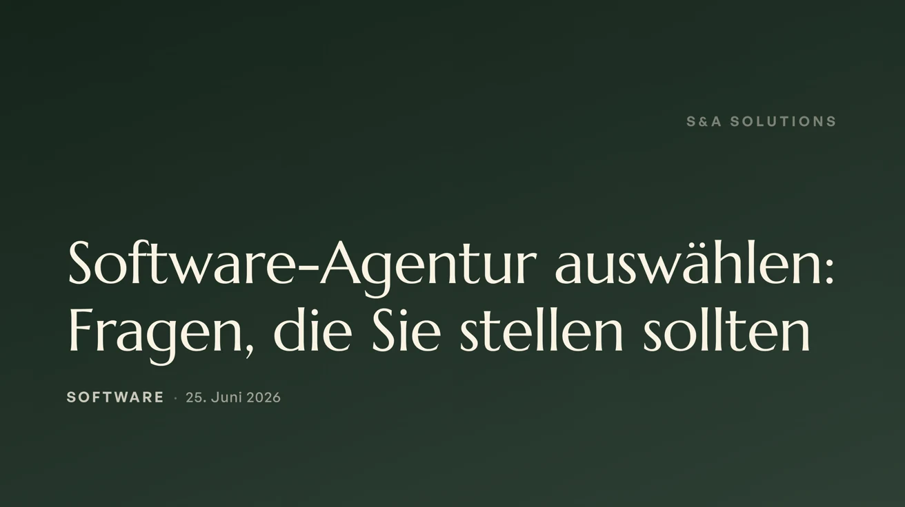 Auswahlgespräch mit einer Software-Agentur an einem Besprechungstisch