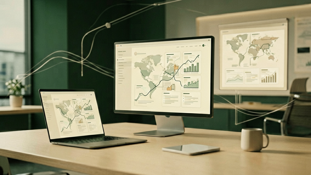 Abstrakte Planung eines SaaS MVP mit Produktstrategie und Softwarearchitektur
