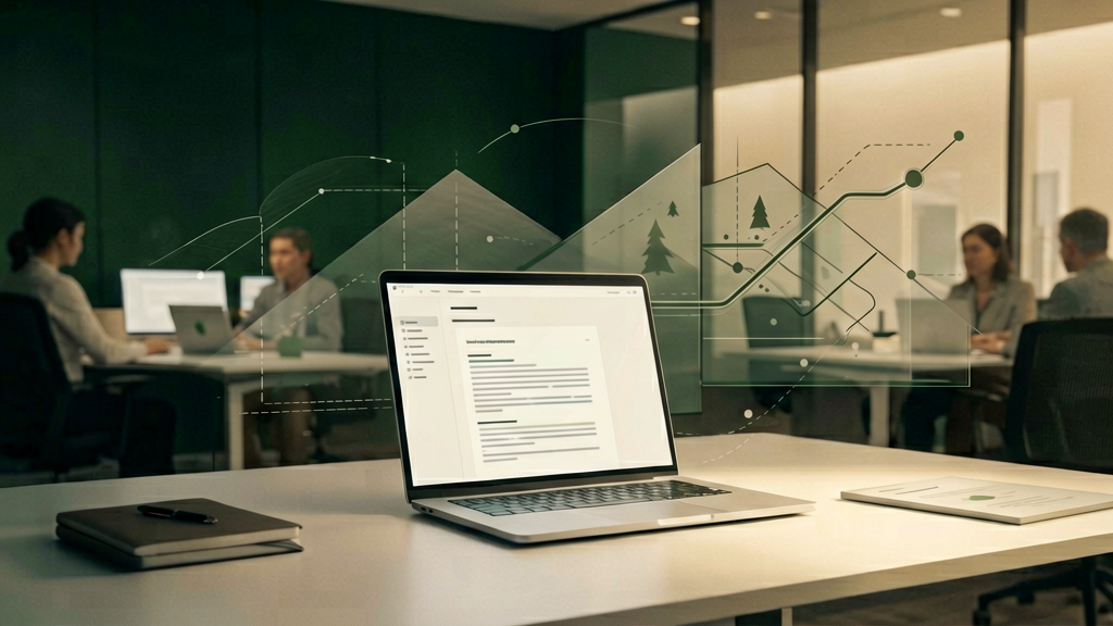 Abstrakte Planung eines SaaS MVP mit Produktstrategie und Softwarearchitektur